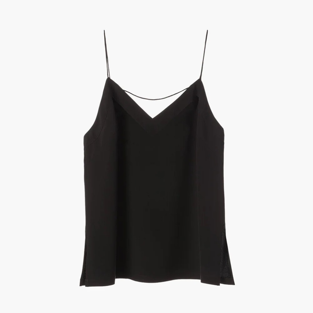 Cuyana silk cami black XS